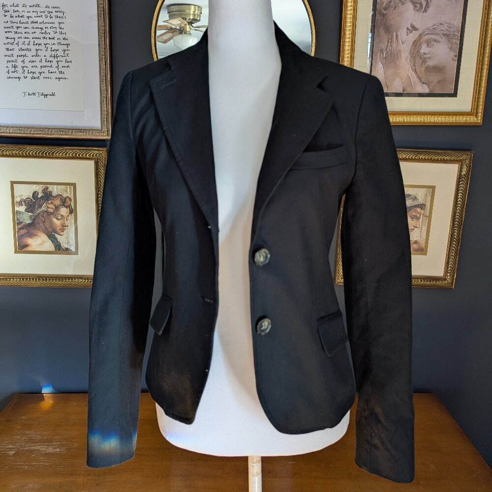 Theory black blazer size 4